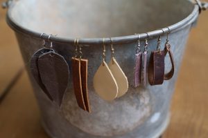 earrings on a bucket